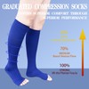 Open Toe Compression Socks 2 Pairs 15-20mmHg Support Circulation Medical