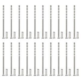 PATIKIL Cabinet Handle Screws M4x90, 20 Set Break Away Screws Drawer Pull Screw Phillips Drive Flat Countersunk Head Bolts with Sleeve for Door Handle Lever