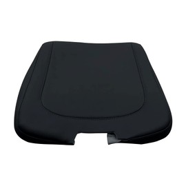 sportuli Leather Center Console Lid Armrest Jump Seat Cover Replacement for 2013-2018 Dodge Ram 1500 2500 3500, Leather Cover Only (Black)