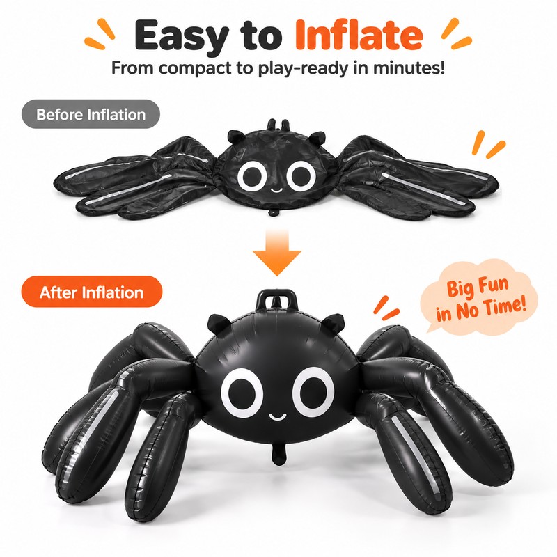 3D Spider Balloon for Halloween Party Decorations – Eye-Catching Inflatable