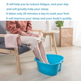 Large Foot Bath Bowl, Tub For Foot Bath, Stable Plastic Foot Basin For Pedicure, Soaking Feet, For Foot Bath, Feet, Wellness, Foot Care, Pedicure, Detoxification, Relaxation