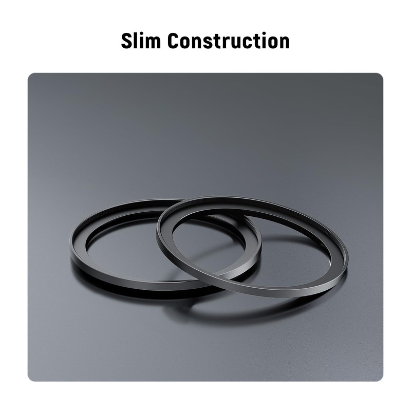 Neewer 72-82mm Step Up Ring Adapter (2 Pack) with Cleaning