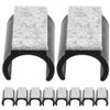 HOMSFOU 10 Pcs Plastic Chair Foot 19mm U Shaped Floor