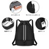 Ninonly Knapsack, Gym Sack, Large Capacity, Waterproof, Lightweight, Foldable, Separate