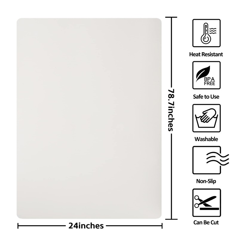 Silicone Mats for Kitchen Counter, Nonslip Silicone Mats for Crafts