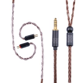 FEDAI 16 Core Silver Plated Earphone Cable,Better Pink Upgrade 2PIN Detachable Earphone Cable,4.4 mm Audio Jack Copper for ES4 ZST ZSN ZS3 ZSR CCA C10 C04 CA4 AS10 ZS10 C16 V80 V90 KB06(2pin 4.4mm)