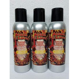 Smoke Odor Exterminator 198 gm/ 7 oz Large Spray Peace & Love Set of Three Cans.