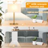 21" Touch Bedside lamps with 2 USB & AC Outlets,