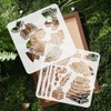Doodlream 2pcs Book and Stationery Stencil for Painting, 30 x