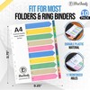 DocFeedz [10 Packs] Plastic File Dividers 10 Part A4 with