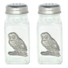 Tawny Owl Salt and Pepper Glass Shakers Screw Top Cutlery