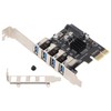 USB 3.0 PCIE Expansion Card PH64 2U/4U VL805 Chip 5Gbps