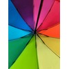 GZYFUVALW Rainbow Color Umbrella 10 Rib Strong Wind Resistant Frame,