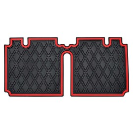 Xtreme Mats Bag Well Mat Rubber Liner Insert Protects Plastic Surfaces from Scuffs for EZGO Golf Carts - TXT (2013-2022) Liberty (2021+) Cushman* S4 - RED Trim