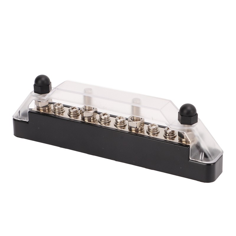 10 Way Power Distribution Block Bus Bar M6 Studs M4
