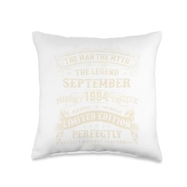 September 1984 41st Birthday 41 Year Old Bday Gifts for Men Throw Pillow