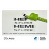 HEMI 5.7 Liter Emblem Overlay Decal - 2013-2018 Ram -