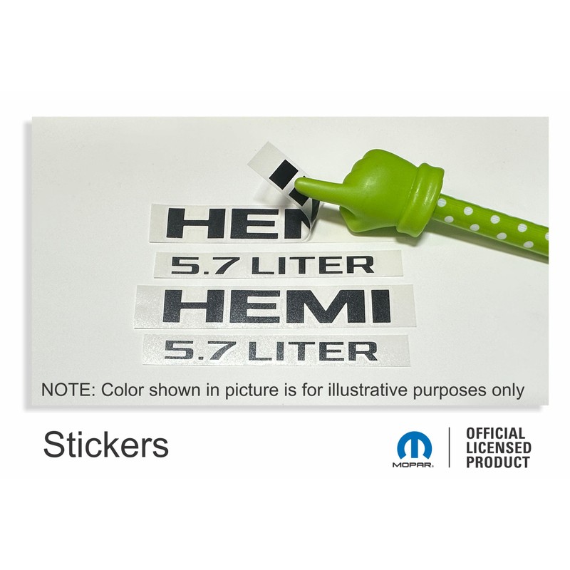 HEMI 5.7 Liter Emblem Overlay Decal - 2013-2018 Ram -