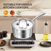 LOLYKITCH 1.5-2.5-3.0 QT, Tri-Ply Stainless Steel Saucepan Set of 3,Induction