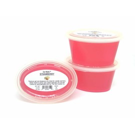 3 Pack of Strawberry Aroma Easy Peel Gel Melts™ for Warmers and Burners by The Gel Candle Company Peel, MELT and Enjoy