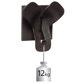 Unilux Trio Garderobenhaken, schwarz, 135 x 45 x 96 mm (BxTxH)