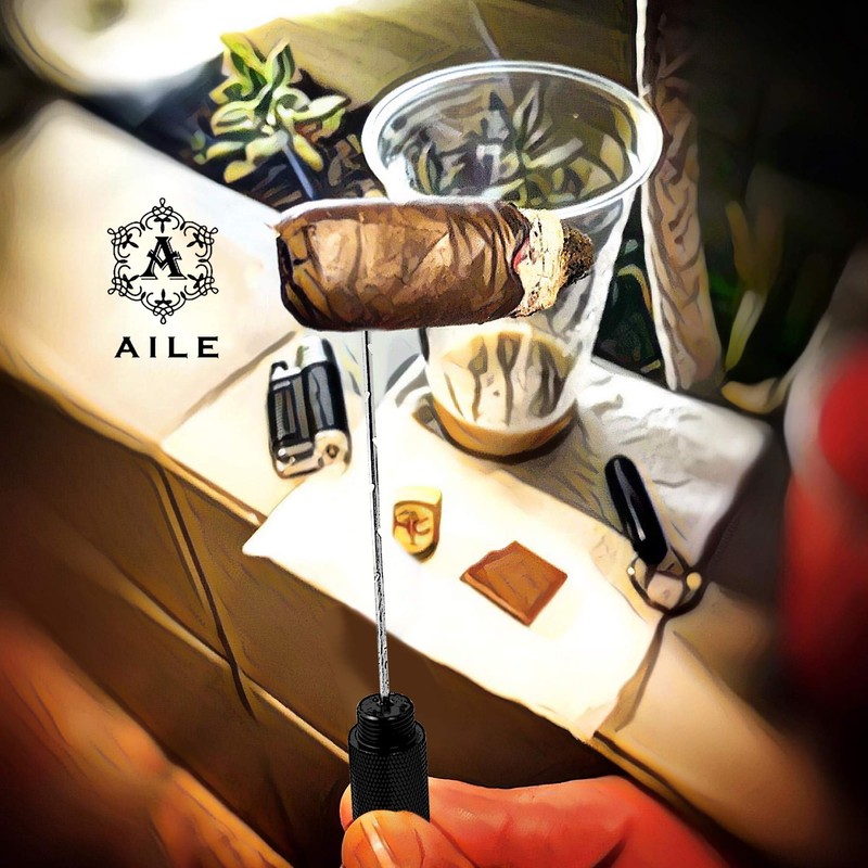 AILE Cigar Punch Enhancer Tool & Nubber,Cigar Draw Cigar Poker