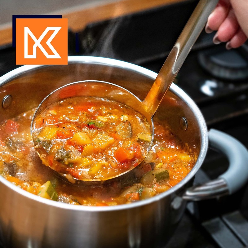 KADAX Soup ladle made of high-quality stainless steel, ladle with