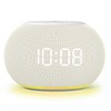 Reacher Auto-Dimmable Alarm Clock White Noise Machine with Night Light,