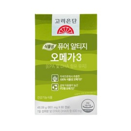 Goryeo Eundan Korea Eundan Pure rTG Altige Omega 3 60 tablets 1 box 2 months / 고려은단 퓨어 rTG 알티지 오메가3 60정 1박스 2개월
