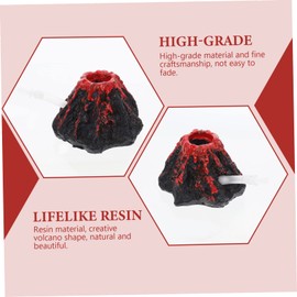 CORHAD Volcano Decoration Aquarium Bubbler Ornament for Fish Tank Landscaping Safe Lightweight and Aquatic Decor for Optimal Oxygenation