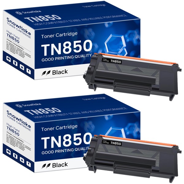 TN-850 TN850 Toner 2 Pack Compatible TN850 High Yield Black