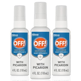 OFF! Defense Insect Repellent Spritz with Picaridin, 3 Pack, Bug Spray with Long Lasting Protection from Mosquitoes, 4 oz