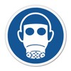 Sticker Respiratory Protection Use – Diameter 10 cm ISO 7010