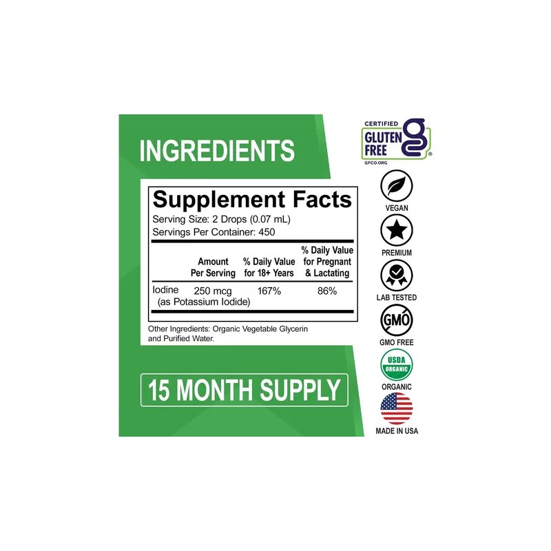 Dr. Bo Gotas De Yodo 1 Oz, Orgánico