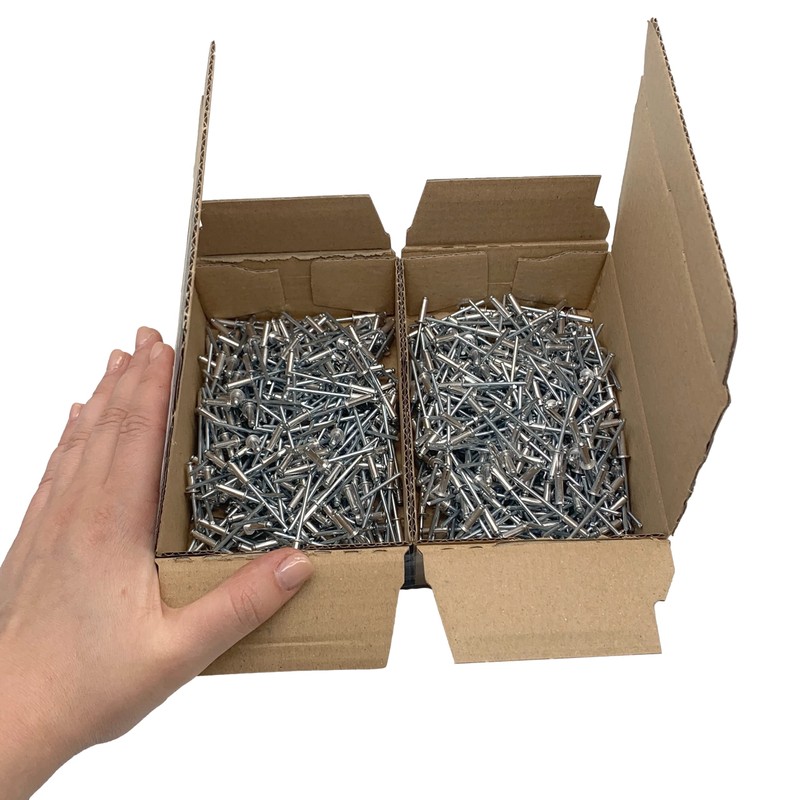 (Pack of 600) Blind Rivets 3.2 x 10 mm, Dome