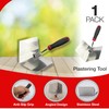 Inside Corner Trowel - Stainless Steel Blade, Anti-Slip Grip, Plastering