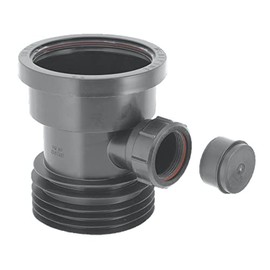 McAlpine DC1-BL-BO Drain Connector with Boss, Black