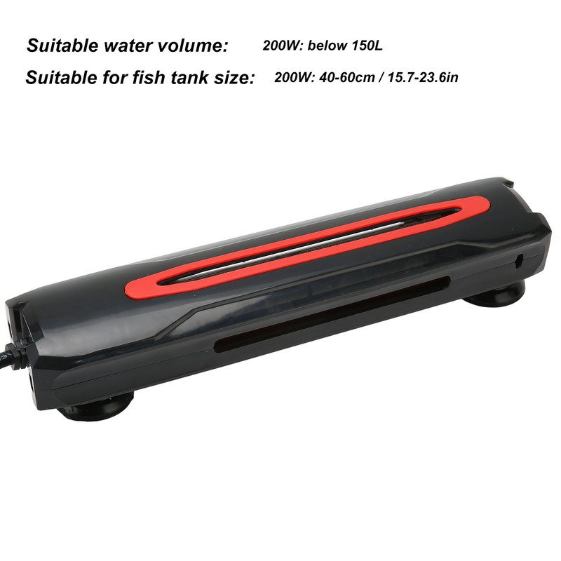 Aquarium Heater Quartz Tube Automatic Thermostat Knob Temperature Control Submersible