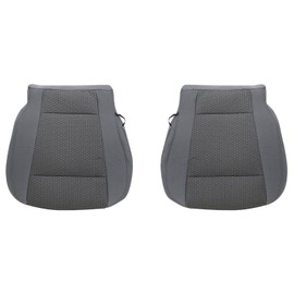 NLQR Front Driver and Passenger Side Bottom Replacement Seat Covers Cloth Gray Compatible with Ford F250 2017 2018 2019 2020 2021