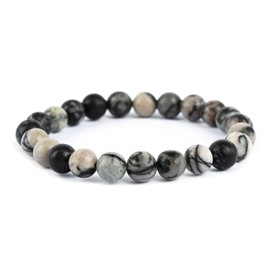 PZTIIY Crystal Bracelet - Natural Energy Crystal Bracelet for Men and Women (ZLY-Dark network)