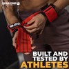 BEAR GRIP Power Straps - Weight lifting Straps (RED)