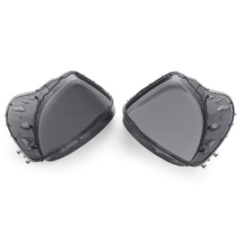 VIPIH Headlight Replacement Lens Driver Passenger L+R PAIR Smoke Fit For Corvette C6 2005-2013