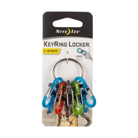Nite Ize KRGP-11-R3 Keyring Key Ring, one-Size, Assorted Plastic Locking
