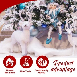 AIXIMA Christmas Snow Blanket (80 x 240 cm) Christmas Snow Blankets Roll, Snow Mat, Decorative Snow, Christmas Decorations, for Christmas Tree Background Party Winter Decor