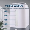 Rubtlamp 22.5-25 Lbs Gray Rice Dispenser, Rice Container with Lid,