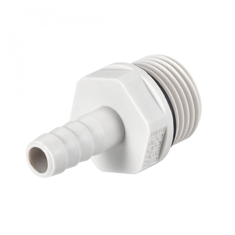 sourcing map PVC Barb Hose Fitting Connector Adapter 8mm or