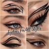 Double Head Eyeliner Stamp, Wing Tip Pen, Rotating Eyeliner Waterproof,