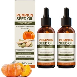 Aceite Capilar de Semillas de Calabaza Prensado en Frío, se Absorbe Rápidamente, Nutre el Cabello Seco y Alisa las Puntas Abiertas, Apto para el Cuidado del Cabello, las Uñas y el Cuerpo, 60 ml (2 pc)