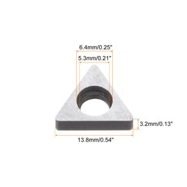HARFINGTON 8pcs Carbide Insert Seat Shim T16-S Turning Tool Accessories Thread Shim Seats for CNC Lathe Turning Tool Holder, Silver Tone