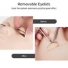 Embagol Multifunction Replaced Eyelids Makeup for Training Head Removable Realistic